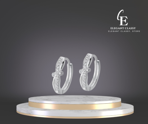 Khuyên Tai Bạc Pha Lê – Silver Crystal Earrings