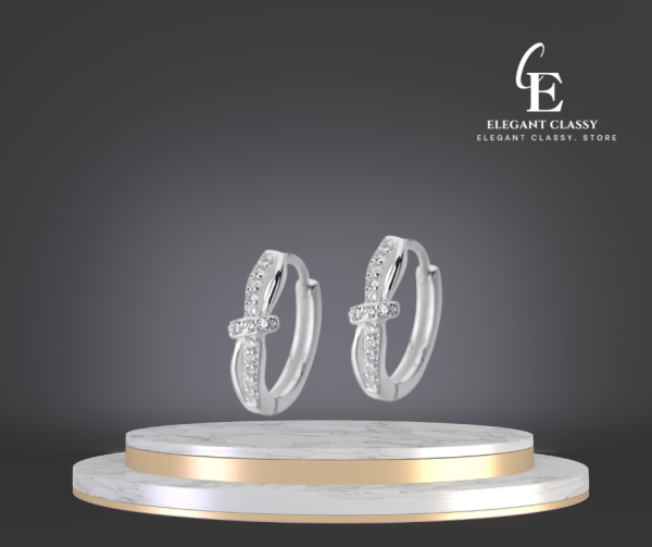 Khuyên Tai Bạc Pha Lê – Silver Crystal Earrings